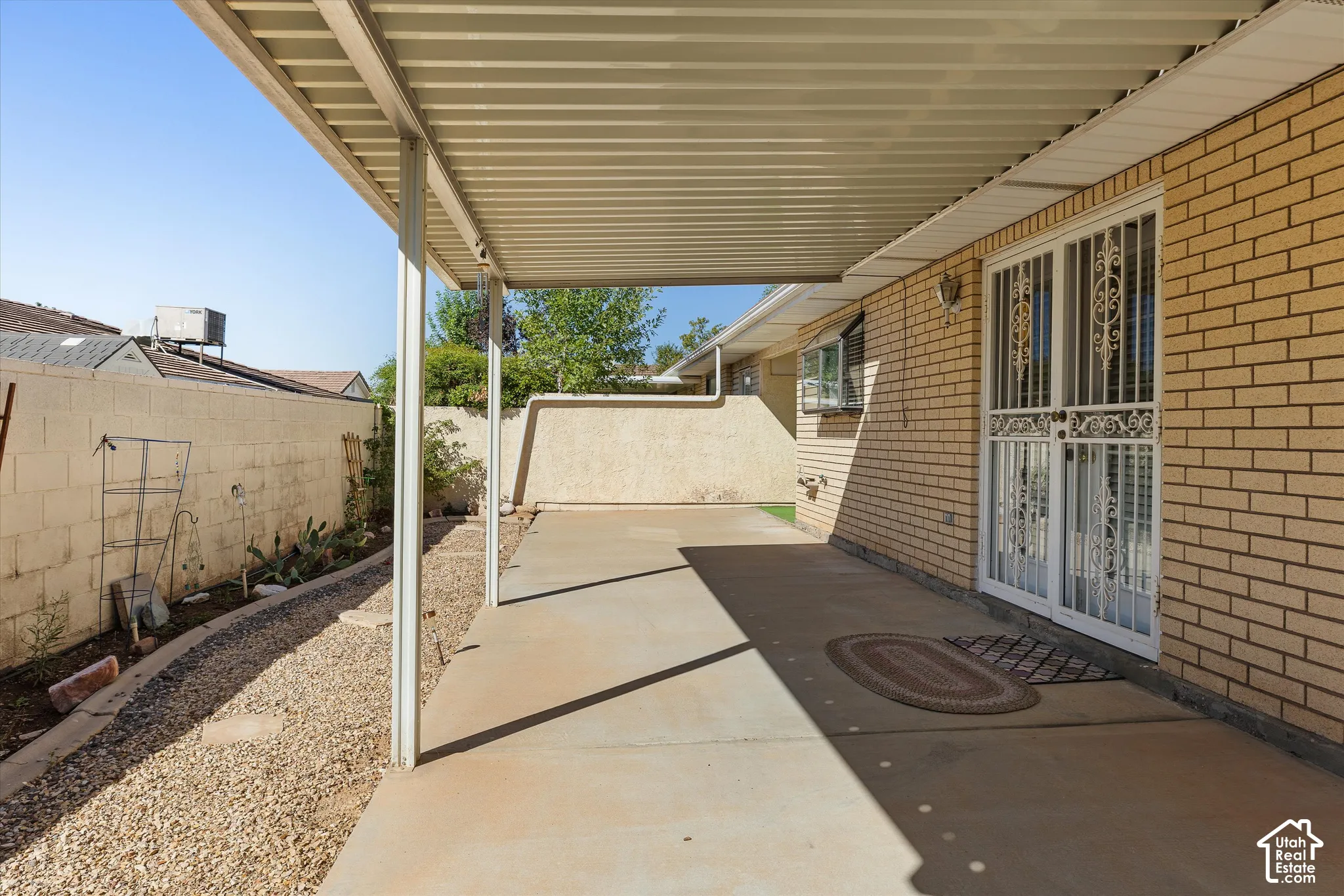 Large Covered Patio off Kitchen & Dining Area