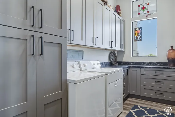 Laundry room with abundant storage