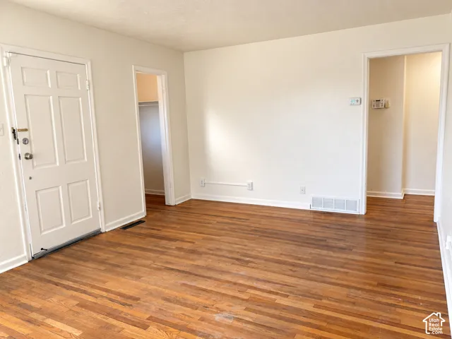 Hardwood flooring throughout, new paint