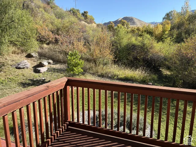 Deck from primary bedroom