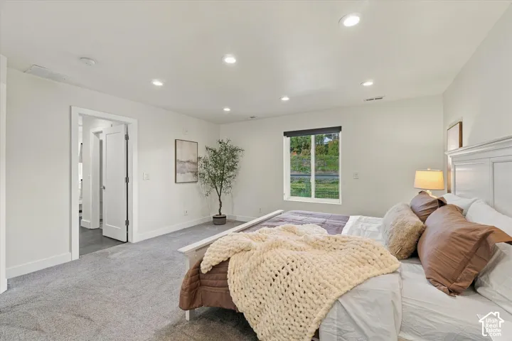 White walls with recessed lighting