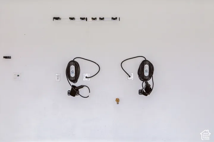Dual electric vehicle charging stations