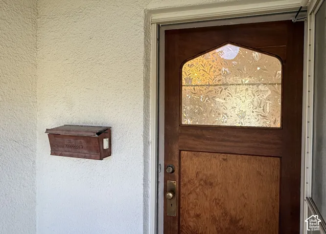 Details - personal mailbox and custom front door design