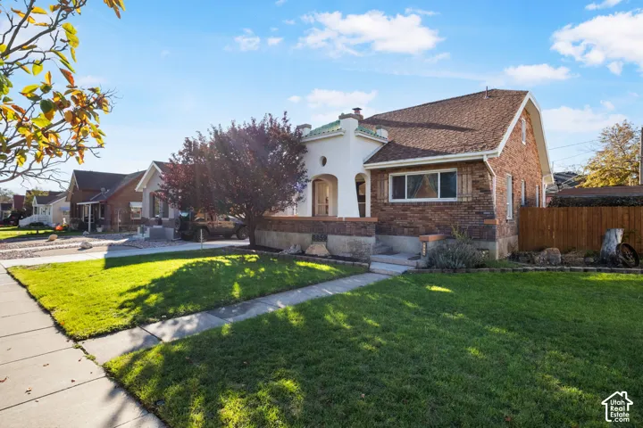 Brick exterior with character and covered front porch