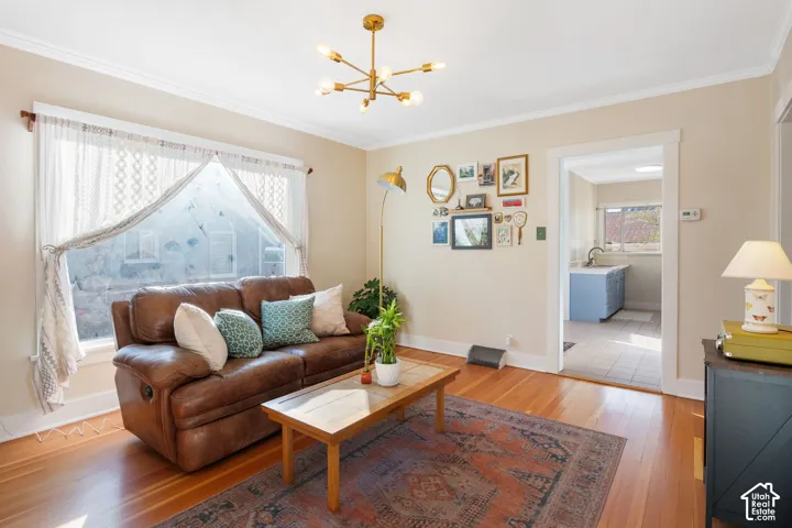 Front living room with large picture window and ample natural lighting.
