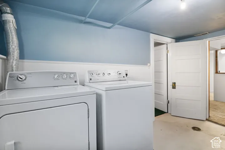 Washer and dryer included
