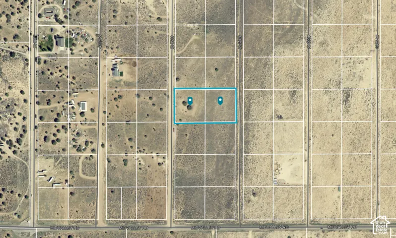 Aerial Map. Indicating the parcel boundaries and surrounding geographic features of the property
