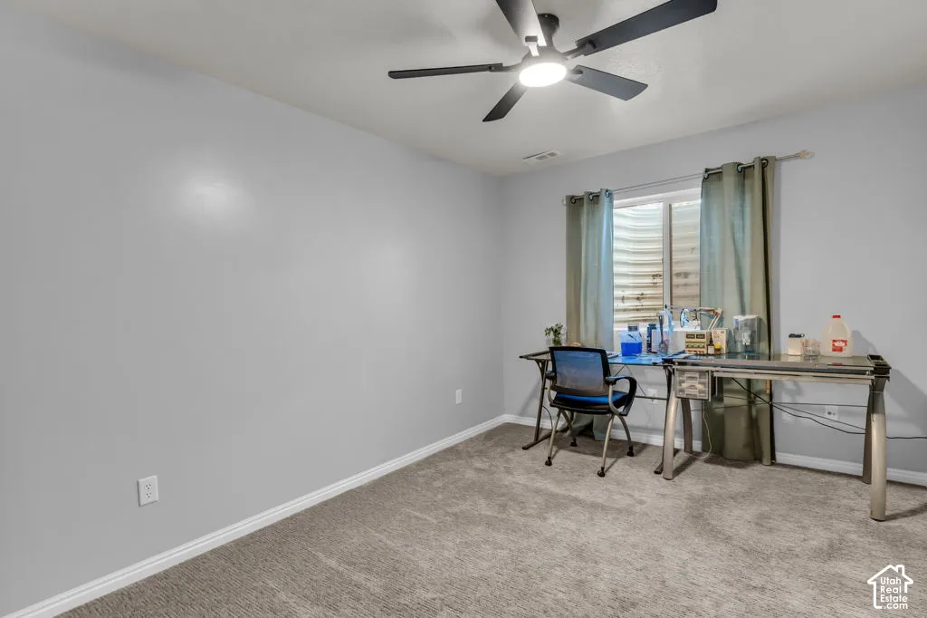 Recessed window with white trim
