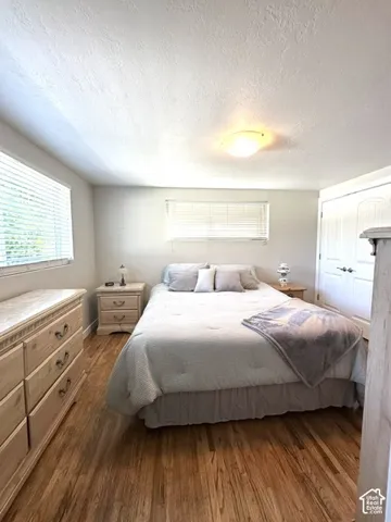 Wood-finish flooring throughout