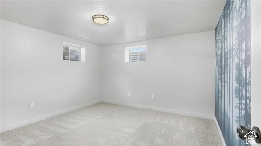 Recessed windows provide natural illumination