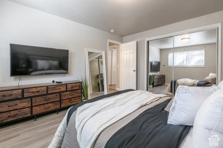 Wood-finish flooring throughout
