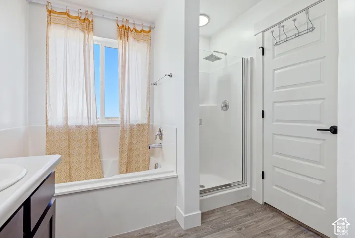 White paneled door with black hardware