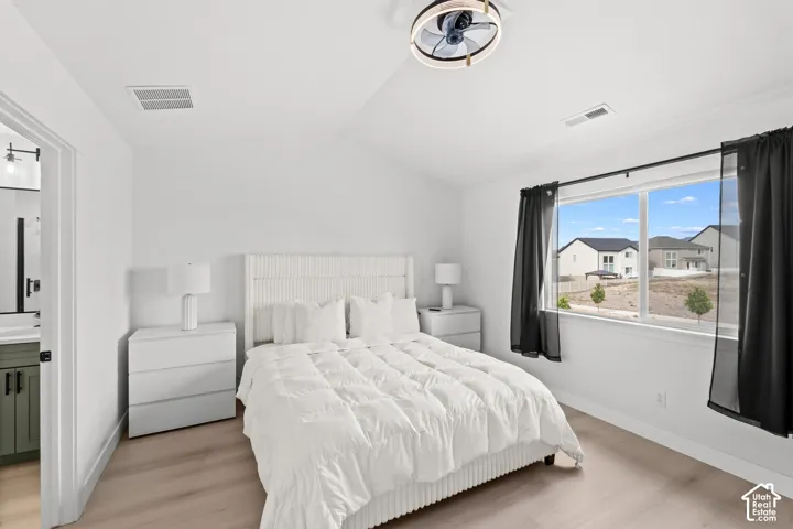 Wood-finish flooring throughout