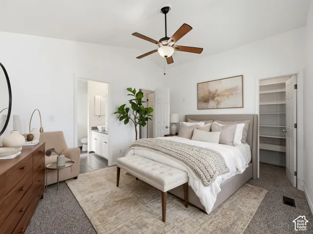 Room is virtually staged to show possibilities.