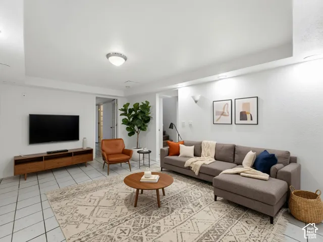 Room is virtually staged to show possibilities.