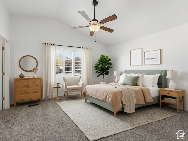 Room is virtually staged to show possibilities.