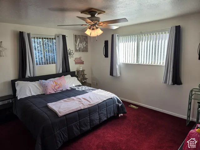 Ceiling fan with integrated lighting