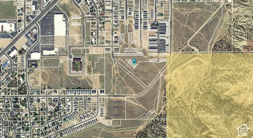 Aerial Map. Displaying the property and surrounding parcels
