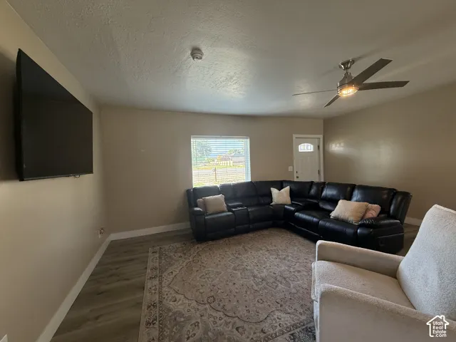 Wood-finish flooring with neutral wall tones