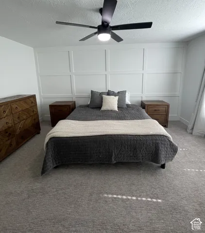 Primary Bedroom with Board and batten accent wall
