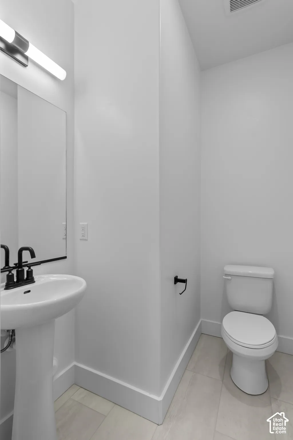 Half bath on the first floor