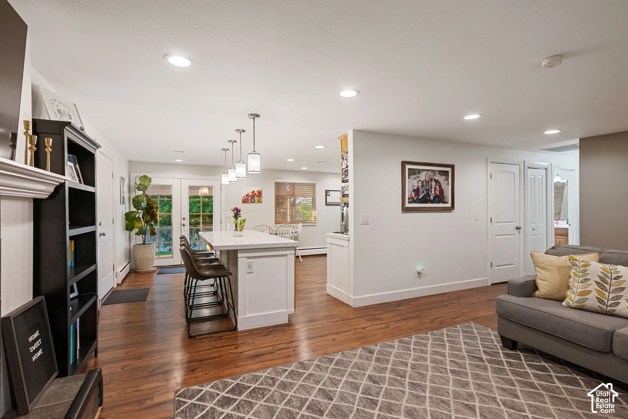 Recessed lighting and open space