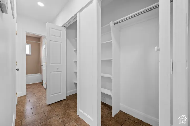 shows coat and linen closet