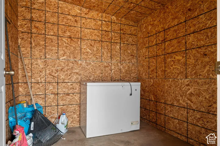 Storage room under carport