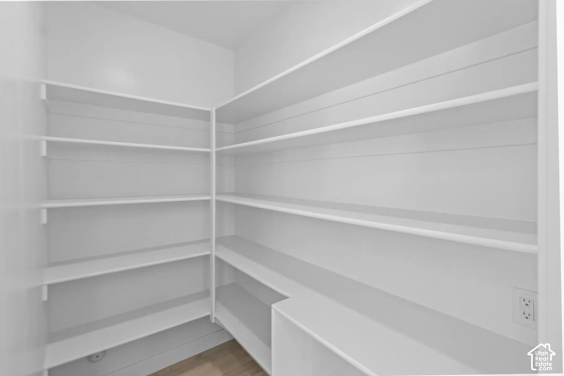 spacious walk-in pantry