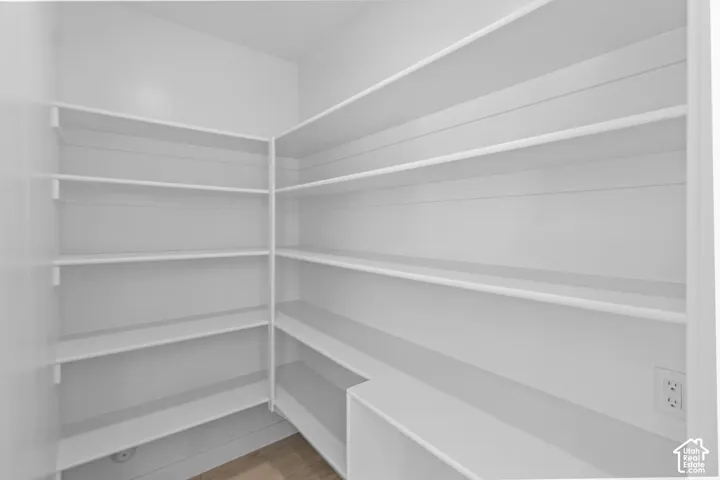 spacious walk-in pantry