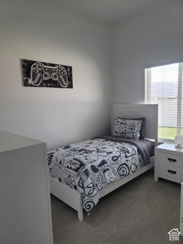 White walls and light-colored carpeting