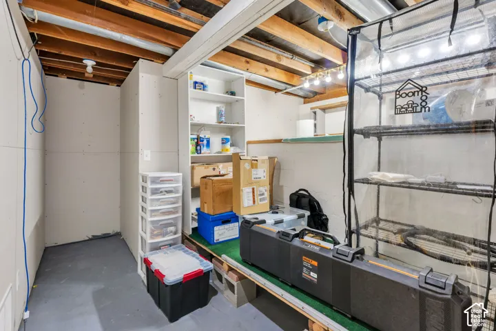 basement storage area