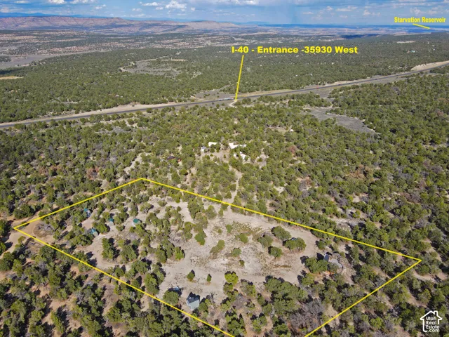 Expansive acreage featuring abundant mature trees and distant mountain ranges