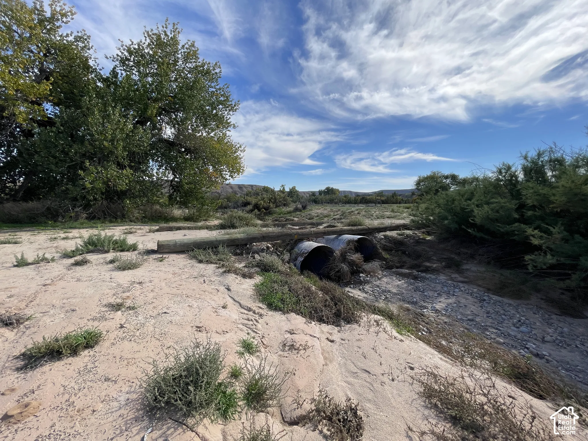 Ditch runs through property, culverts in place to access the back 5 acres