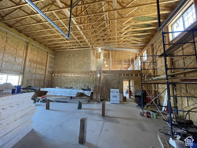 Garage featuring heated floors