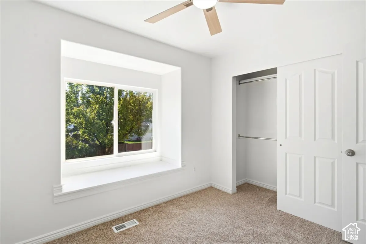 Bedroom #2 - Recessed window with a built-in sill