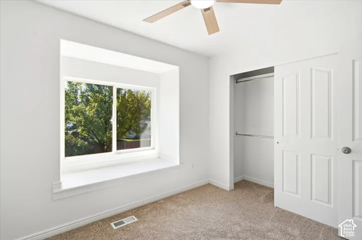 Bedroom #2 - Recessed window with a built-in sill