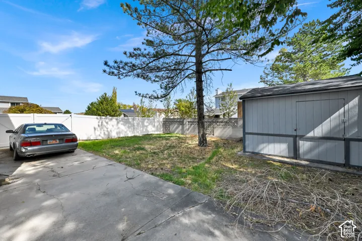 RV Parking & Southeast Side of Backyard