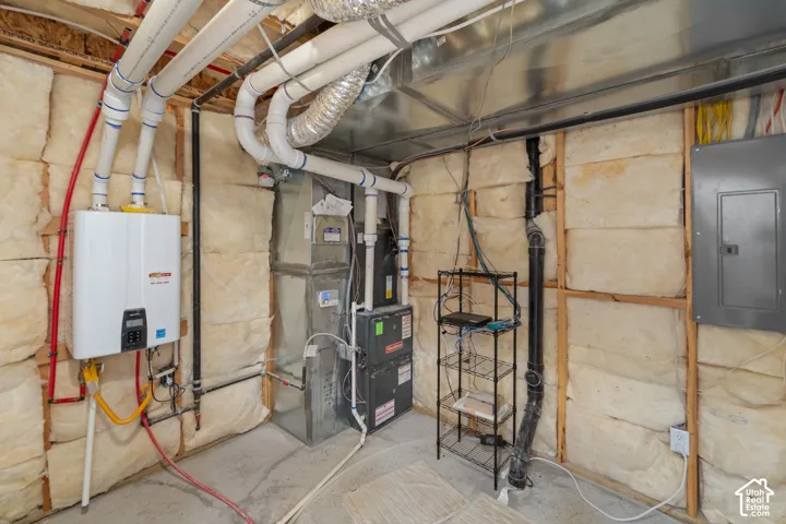 Tankless water heater and furnace installation