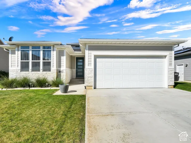 East facing home, 2 car garage
