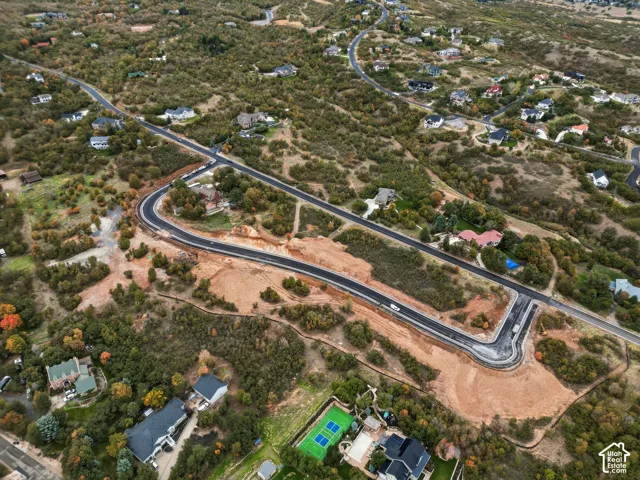 Newly constructed roadways, developed cul-de-sac, and surrounding residential properties