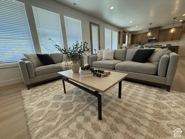 Wood-finish flooring throughout