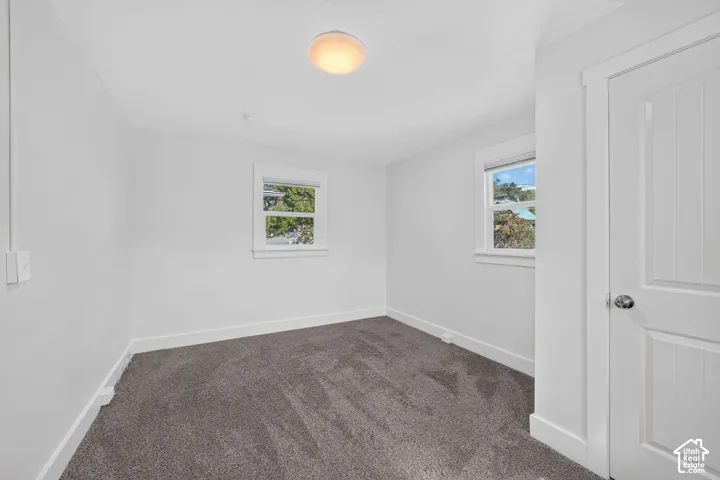Primary bedroom with fresh paint