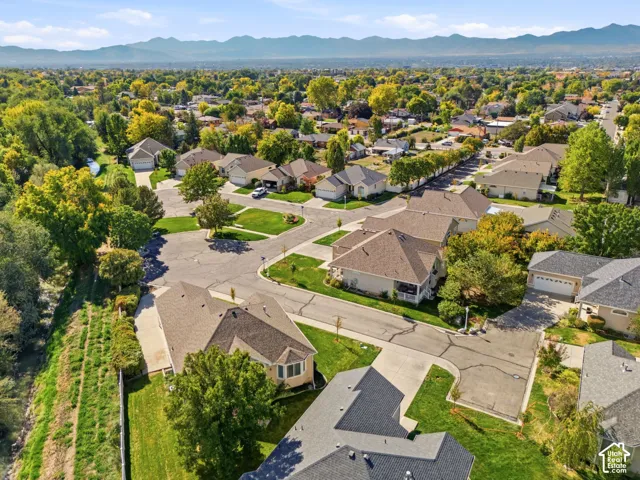 Aerial view of small, private, gated community
