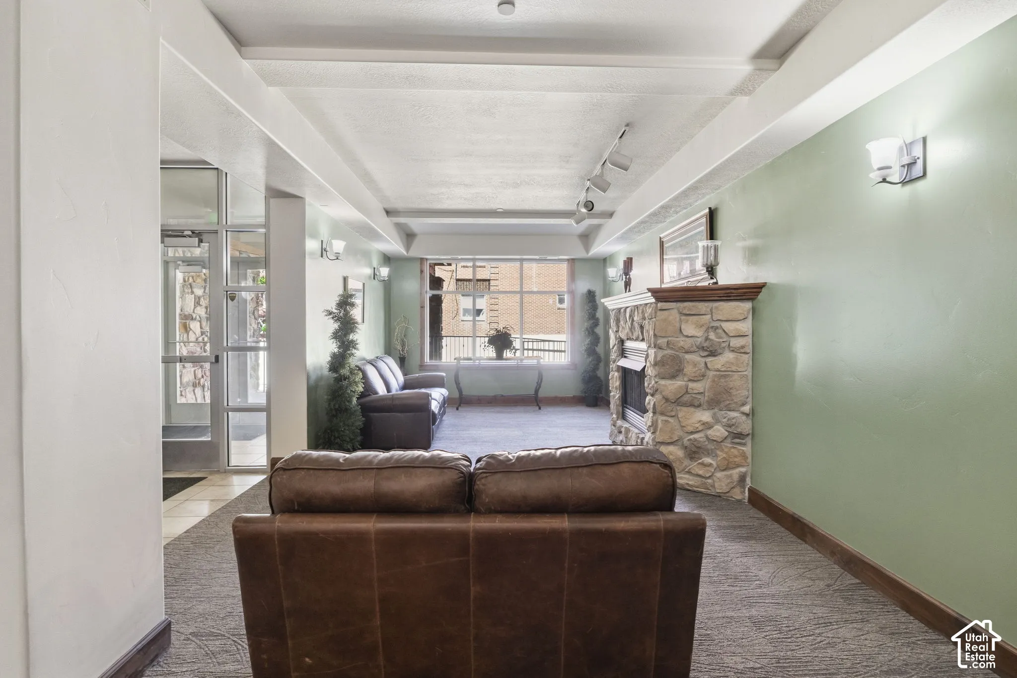 Communal Lounge Room with Fireplace