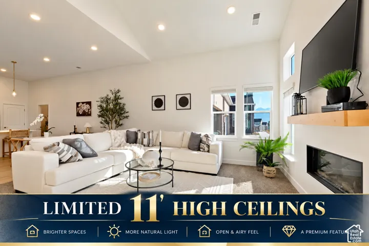 Limited 11' High Ceilings in 3 Bedroom Unit