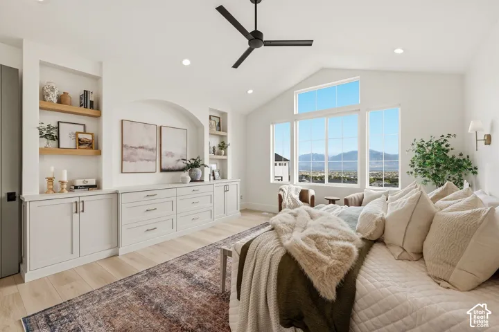 Primary suite with custom built ins
