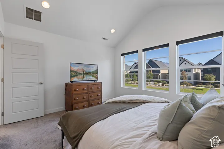 Vaulted ceilings with recessed lighting