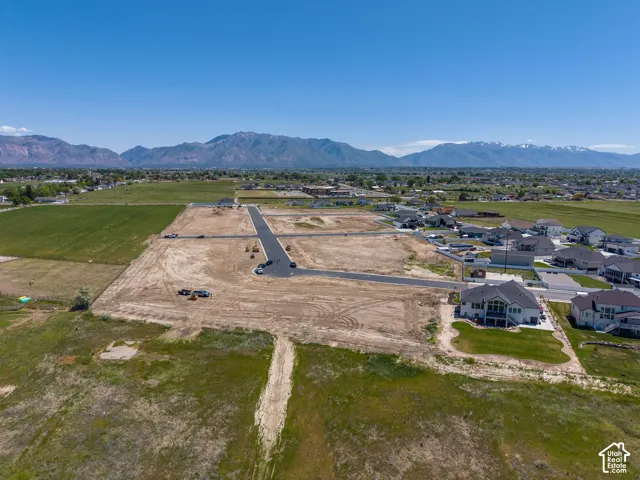 Expansive, undeveloped land parcel with newly paved roads and cul-de-sac