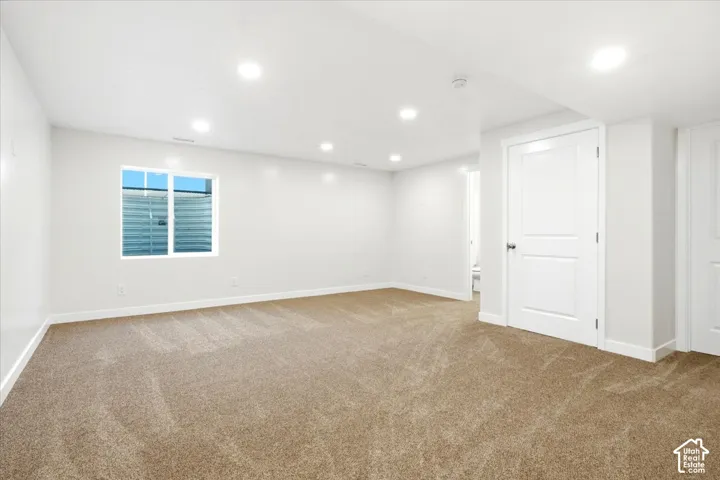 Newly finished basement. Could be used as a bedroom or additional family room.
